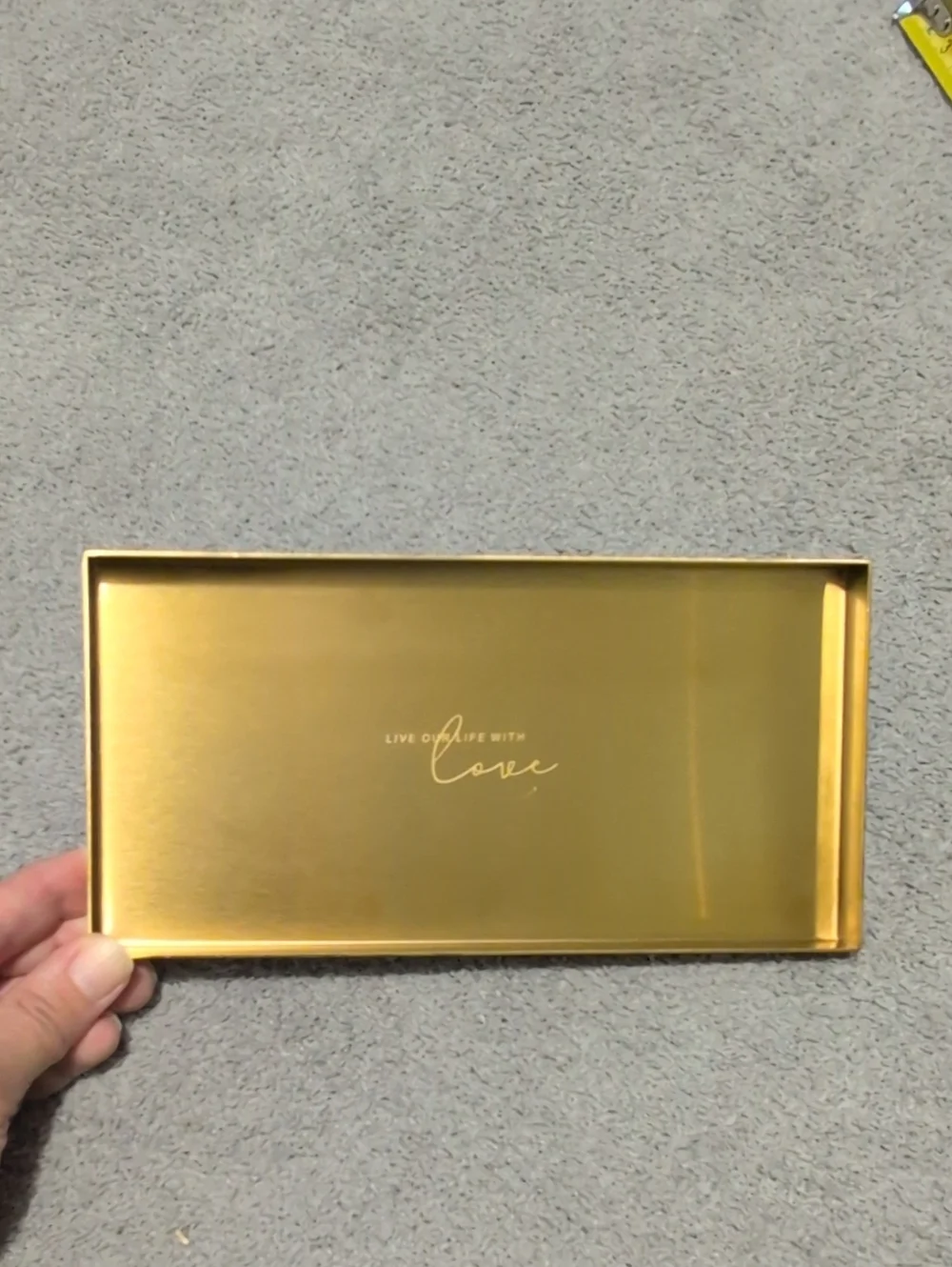 Gold Rectangular Decorative Tray 8